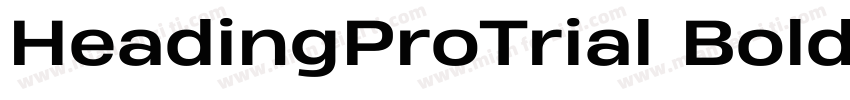 HeadingProTrial Bold字体转换
